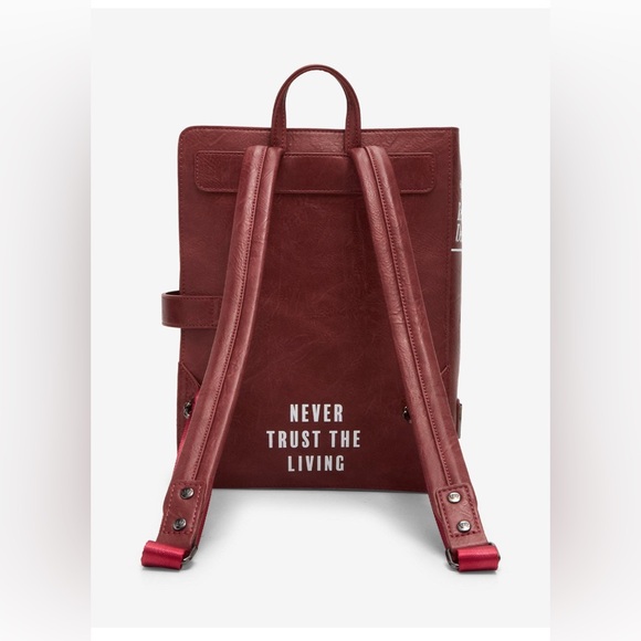 Loungefly x Beetlejuice Handbook For The Recently Deceased Pin Trader Backpack - Picture 3 of 16